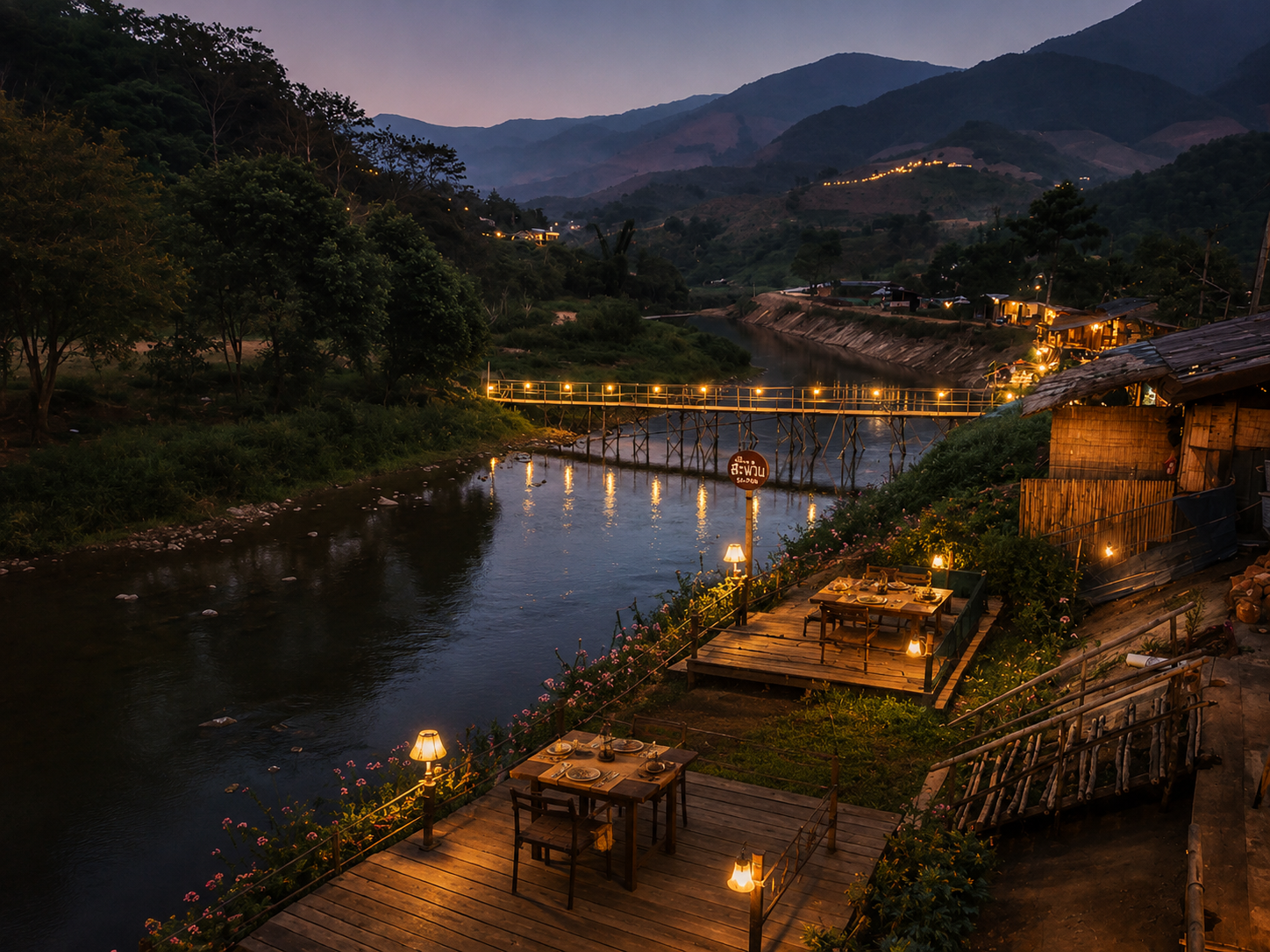 River landscape in Thailand